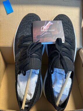 Bruno Marc Mens AGOQNEER Black Slip On Sneakers (BMUMWA2501)